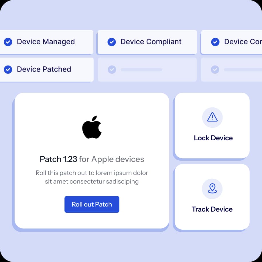 Manage your MDM, Access management and Security, all in one place.